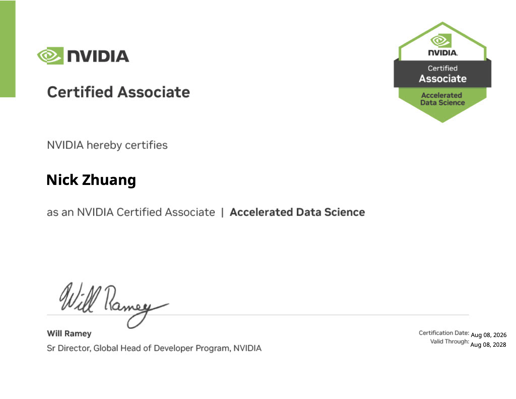 NVIDIA Certified Associate | Accelerated Data Science